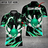 Maxcorners Bowling And Pins Breath Of Thunder Multicolor Option Customized Name 3D Shirt