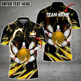 Maxcorners Bowling And Pins Breath Of Thunder Multicolor Option Customized Name 3D Shirt
