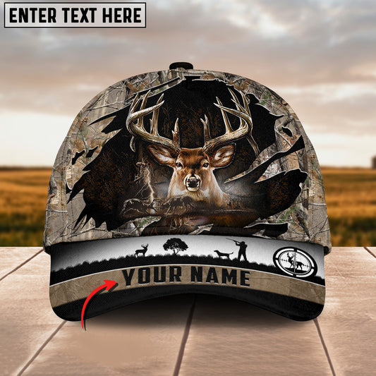 Maxcornersn Epic Natural Scope  Hunting Deer Personalized Hats 3D Multicolored