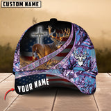 Maxcorners Premium New Edition Of Flag Hunting Deer Personalized Hats 3D Multicolored