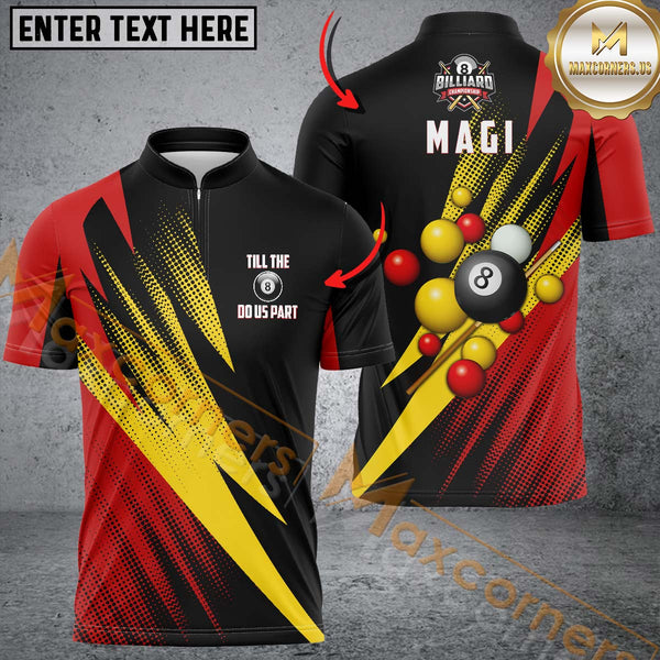 Maxcorners Billiard 8 Ball Pool Personalized Name 3D Shirt For Magali