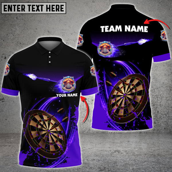 Maxcorners Fire Darts Personalized Name, Team Name 3D Shirt For Connie