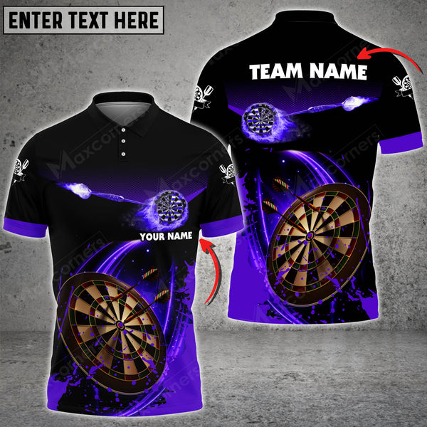 Maxcorners Fire Darts Personalized Name, Team Name 3D Shirt