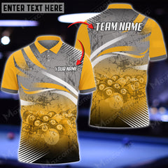 Maxcorners Billiards Ball Your Name, Team Name Unisex Shirt ( Multicolor Options )