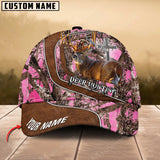 Maxcorners Premium Hunting Deer Leather Pattern Personalized Hats 3D Multicolored