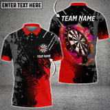 Maxcorners Paint Style Darts Multicolor Option Personalized Name 3D Shirt