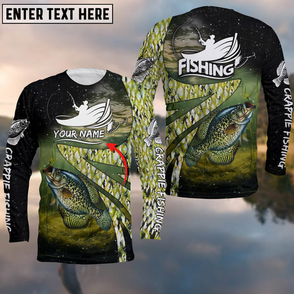 Maxcorners Fishing Crappie Skin Customize Name 3D Shirts