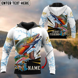 Maxcorners Personalized Name Trout W Fishing Shirts For Men And Women 3D