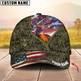 Maxcorners Epic Tezetis Design Hunting Deer Personalized Hats 3D Multicolored