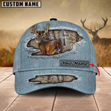 Maxcorners Premium Jeans Hunting Deer Personalized Hats 3D Multicolored