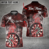 Maxcorners Darts Smoke Color Options Personalized Name, Team Name Unisex 3D Shirt
