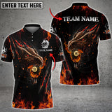 Maxcorners Fire Dragon 3 Billiards Personalized Unisex Shirt