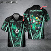 Maxcorners Billiards Abstract Grunge Texture Multicolor Options Personalized Name Hawaiian Shirt ( 6 Colors )