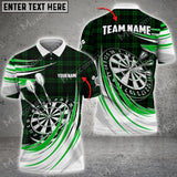 Maxcorners Darts Plaid Color Options Personalized Name, Team Name Unisex 3D Shirt