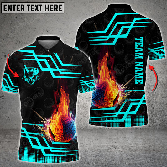 Maxcorners Golf Royal Multicolor Option Customized Name 3D Shirt