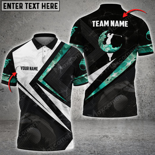 Maxcorners Golf Smoke Multicolor Option Customized Name 3D Shirt