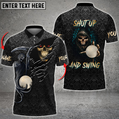Maxcorners Golf Reaper Customized Name 3D Shirt