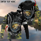 Maxcorners Personalized Name Bass Hook Fishing Shirts For Men And Women 3D