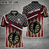 Maxcorners Darts USA Flag Color Options Personalized Name, Team Name Unisex 3D Shirt