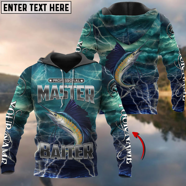Maxcorners  Personalized Name Sailfish Fishing Master Baiter Shirts For Men And Women 3D