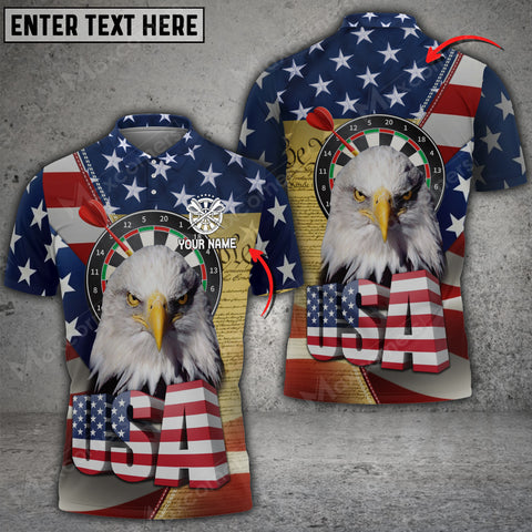 Maxcorners Darts Eagle American Personalized 3D All Over Printed Shirt