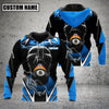 Maxcorners Billiards Lightning Into Skull Multicolor Option Customized Name 3D Hoodie