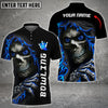 Maxcorners Reaper Bowling Multicolor Option Customized Name 3D Shirt