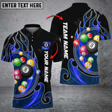 Maxcorners Fire Blaster Multicolor Option Billiards Ball Personalized Name, Team Name Unisex Shirt ( Multicolor Options )