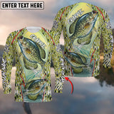 Maxcorners Fishing Crappie Skin R Customize Name 3D Shirts