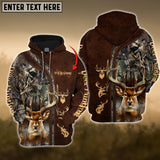 Maxcorners Custom Name Hunting Deer ( Multicolor Option ) Shirt 3D All Over Printed Clothes