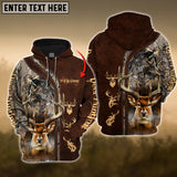 Maxcorners Custom Name Hunting Deer ( Multicolor Option ) Shirt 3D All Over Printed Clothes