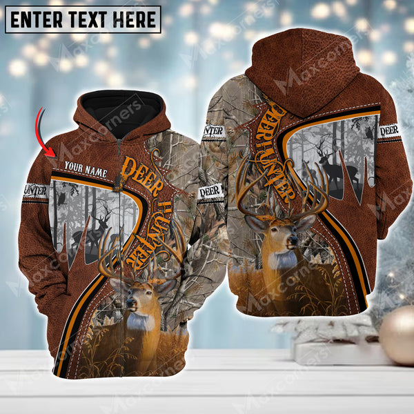 Maxcorners Custom Name Hunting Deer Hunter ( Multicolor Option ) Shirt 3D All Over Printed Clothes