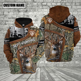 Maxcorners Custom Name Hunting Deer Camo ( Multicolor Option ) Shirt 3D All Over Printed Clothes
