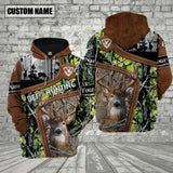 Maxcorners Custom Name Hunting Deer Camo ( Multicolor Option ) Shirt 3D All Over Printed Clothes