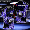 Maxcorners Billiards Eternal Ice Personalized Name 3D Shirt (Multi Color Options)