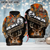 Maxcorners Custom Name Hunting Deer American On Mark ( Multicolor Option ) Shirt 3D All Over Printed Clothes