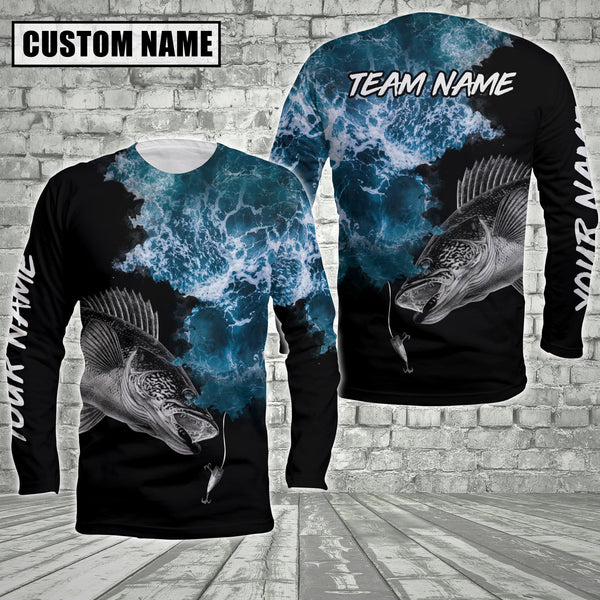 Maxcorners Customize Name Fishing Walleyes BnS 3D Shirts