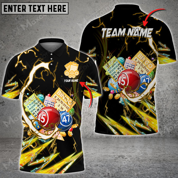 Maxcorners Bingo Breath Of Thunder Multicolor Option Customized Name 3D Shirt