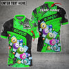 Maxcorners Bingo Grunge Texture Abstract Multicolor Option Customized Name 3D Shirt