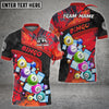Maxcorners Bingo Grunge Texture Abstract Multicolor Option Customized Name 3D Shirt
