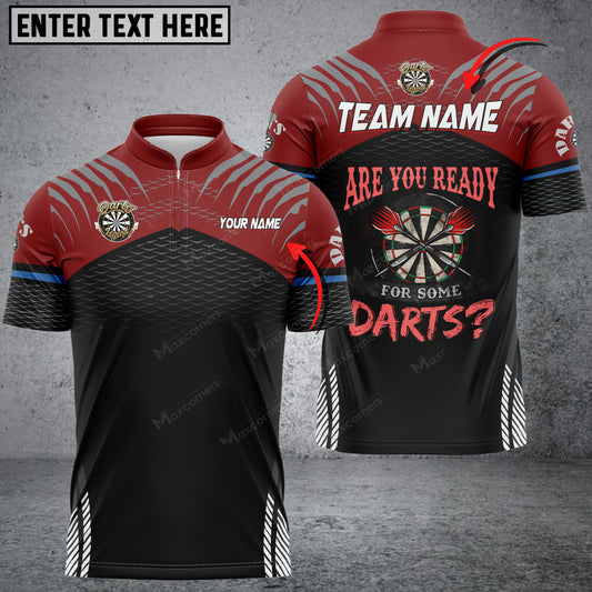 Maxcorners Darts Sport Personalized Name, Team Name Unisex Shirt (Multi Color Options)