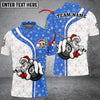 Maxcorners Christmas Billiards 8 Ball Snow Grunge Multicolor Options Customized Name 3D Shirt
