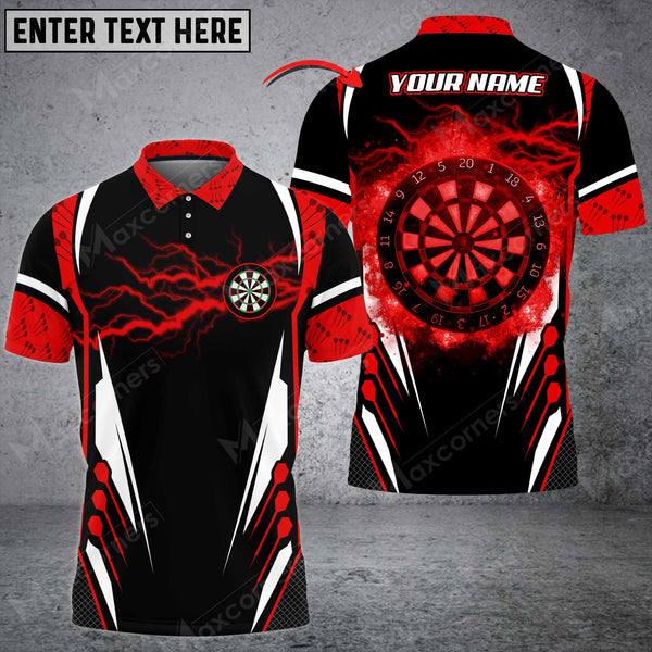 Maxcorners Thunder Darts Personalized Name 3D Shirt