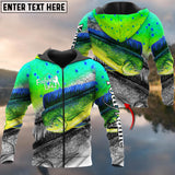 Maxcorners Mahi Mahi Fishing Skin Cool Customize Name 3D Shirts