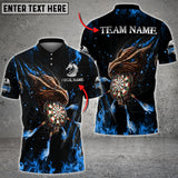 Maxcorners Fire Dragon Darts Multicolor Option Personalized Name 3D Shirt