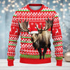 Maxcorners Hunting Santa Claus Red Color (Multi Animal Options) All Over Print Sweater