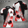 Maxcorners Billiards Flaming 8 Ball Pool Fire Personalized Name 3D Shirt (Multi Color Options)