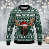 Maxcorners Hunting (Multi Animal Options) Green Merry Christmas All Over Print Sweater