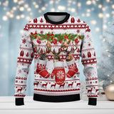 Maxcorners Hunting (Multi Animal Options) Bells Merry Christmas All Over Print Sweater