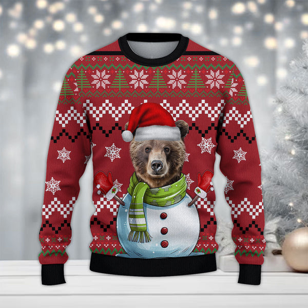 Maxcorners Hunting Merry Christmas (Multi Animal Options) All Over Print Sweater